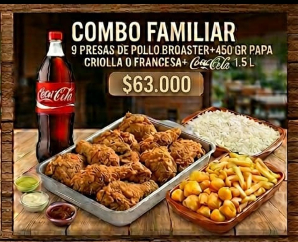 Cómbo familiar 9 presas 
