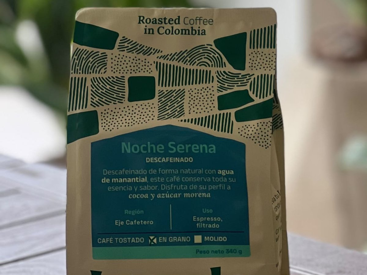 CAFÉ DECAF NOCHE SERENA EN GRANO X 340 GR